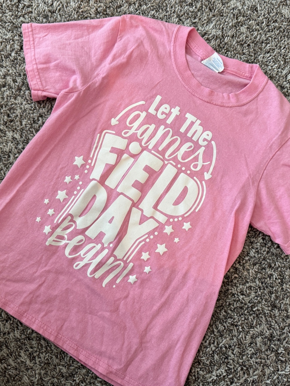 Kids Pink 'Field Day' Graphic Tee